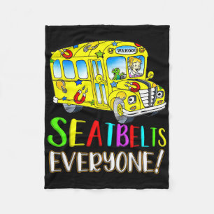 Sicherheitsgurte für alle Spaß Magic School Bus-Fa Fleecedecke