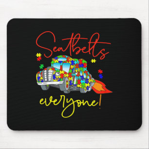 Sicherheitsgurte für jeden Autismus Awareness Magi Mousepad