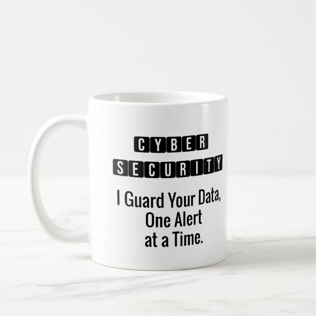 Sicherheitshinweise für Cybersicherheit-Tasse Kaffeetasse (Links)