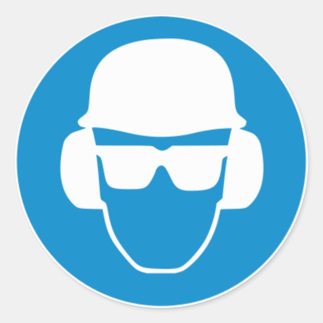 Sicherheitshülse Runder Aufkleber (Vorderseite)