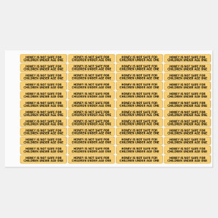 Sicherheitslabel für Säuglinge Honigglasdeckel Gel Etiketten