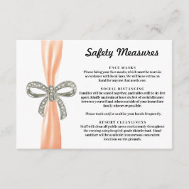 Sicherheitsmaßnahmen für Orange Ribbon Diamond Bog Begleitkarte