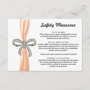 Sicherheitsmaßnahmen für Orange Ribbon Diamond Bog Begleitkarte