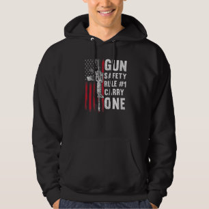 Sicherheitsregel 1 Pro 2. Änderung AR 15 Amerikani Hoodie