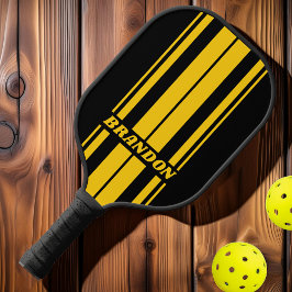 Sicherheitsstreifen mit Nostalgie-Tafel Pickleball Schläger