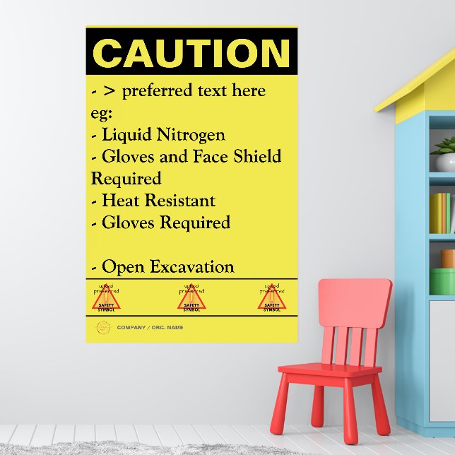 Sicherheitsüberwachung für kundenspezifische Bauma Poster (Kinderzimmer 1)