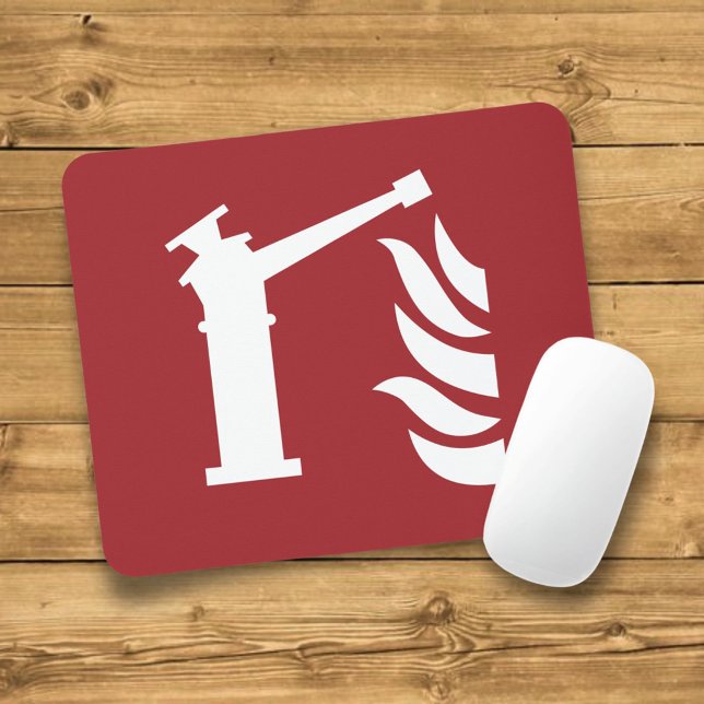 Sicherheitszeichen der Feuerwache Mousepad (Von Creator hochgeladen)