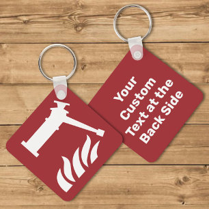 Sicherheitszeichen der Feuerwache Schlüsselanhänger