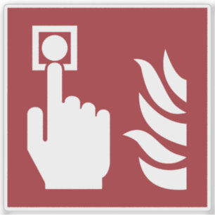 Sicherheitszeichen für den Feuermelder Aufkleber
