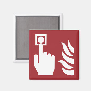 Sicherheitszeichen für den Feuermelder Magnet