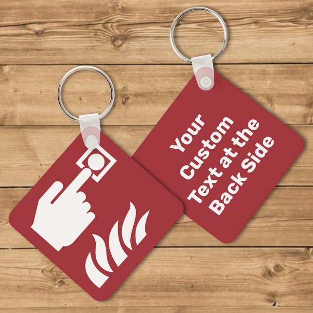 Sicherheitszeichen für den Feuermelder Schlüsselanhänger (Von Creator hochgeladen)