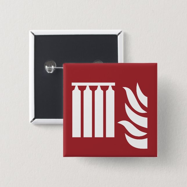 Sicherheitszeichen für fest eingebaute Feuerlöschb Button (Vorne & Hinten)