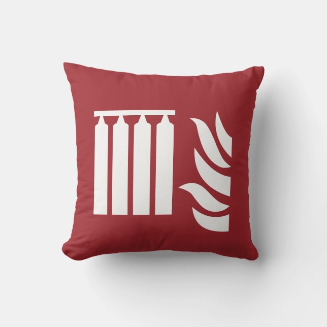 Sicherheitszeichen für fest eingebaute Feuerlöschb Kissen (Vorderseite)