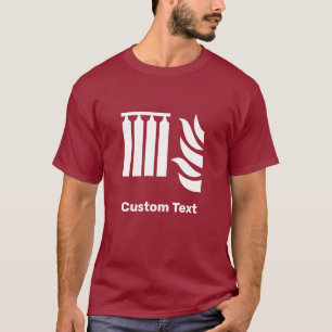 Sicherheitszeichen für fest eingebaute Feuerlöschb T-Shirt