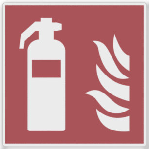 Sicherheitszeichen für Feuerlöscher Aufkleber