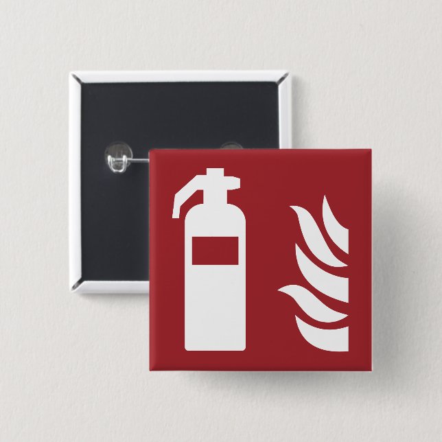 Sicherheitszeichen für Feuerlöscher Button (Vorne & Hinten)