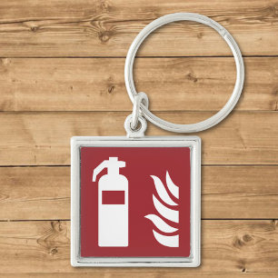 Sicherheitszeichen für Feuerlöscher Schlüsselanhänger