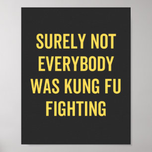 Sicherlich kämpften nicht alle gegen Kung Fu Poster