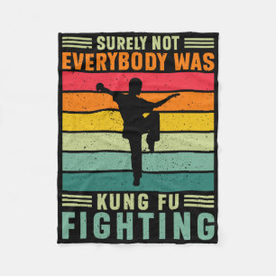 Sicherlich kämpften nicht alle Kung Fu Karate L Fleecedecke