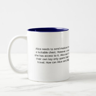 Sichern Sie Medizin Zweifarbige Tasse
