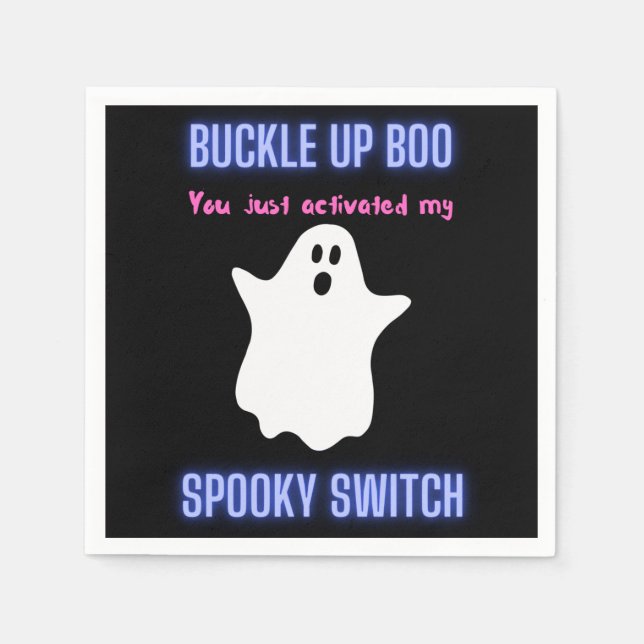 Sichern Sie sich, dass Sie gerade meinen Spooky-Sc Serviette (Vorderseite)