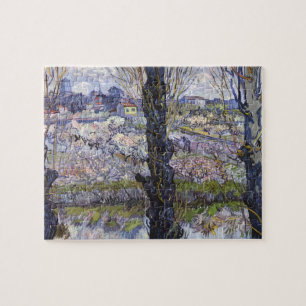 Sicht auf Arles, blühende Orchideen von van Gogh