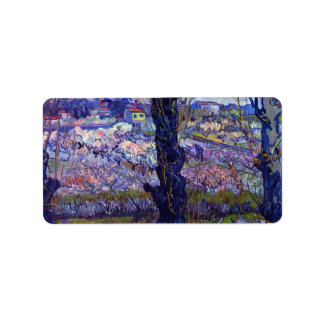 Sicht auf Arles von Vincent van Gogh Adressaufkleber