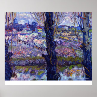 Sicht auf Arles von Vincent van Gogh Poster
