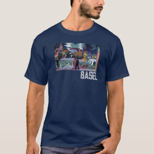 Sicht auf Basel und den Rhein, Ernst Ludwig Kirchn T-Shirt