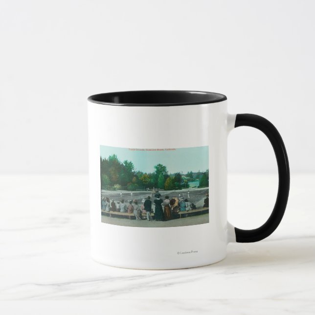 Sicht auf das Hotel del Monte Tennis Grounds Tasse (Rechts)
