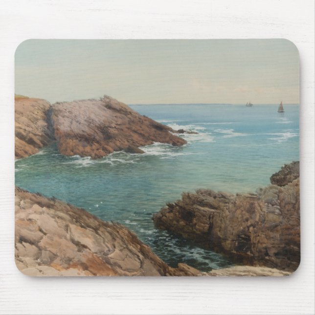 Sicht auf das Meer (Küstenlandschaft) (Marine) Mousepad (Vorne)