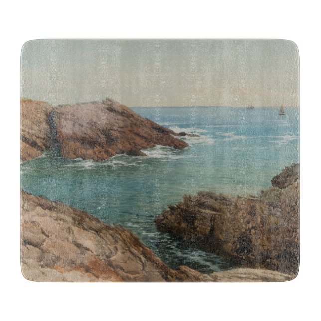 Sicht auf das Meer (Küstenlandschaft) (Marine) Schneidebrett (Vorderseite)