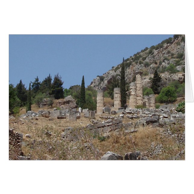 Sicht auf Delphi, Griechenland (Vorderseite (Horizontal))