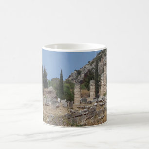 Sicht auf Delphi, Griechenland Verwandlungstasse