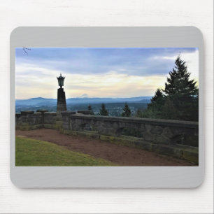 Sicht auf den Berg Hood, Portland, Oregon Mousepad