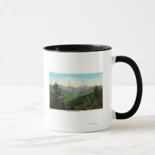 Sicht auf den Berg Marcy, Saddleback, Sägezahnwelt Tasse