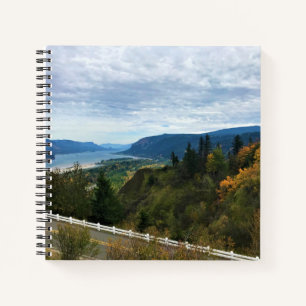 Sicht auf den Columbia River, Columbia River Gorge Notizbuch