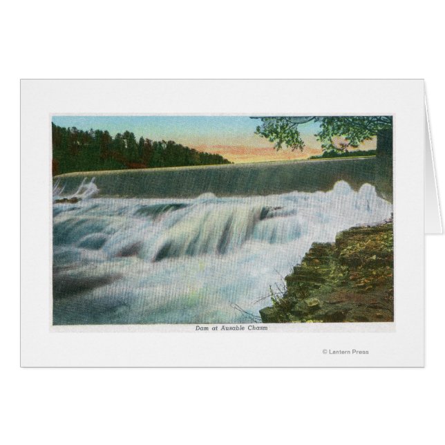 Sicht auf den Damm bei Ausable Chasm (Vorderseite (Horizontal))