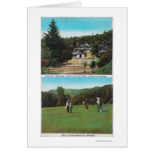 Sicht auf den Golfplatz, Croquet Grounds, Hütten