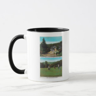 Sicht auf den Golfplatz, Croquet Grounds, Hütten Tasse
