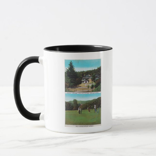 Sicht auf den Golfplatz, Croquet Grounds, Hütten Tasse (Links)