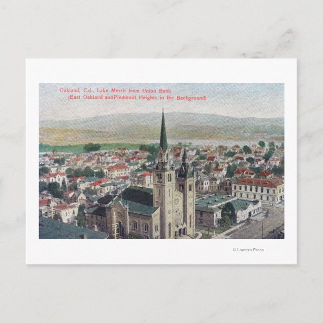 Sicht auf den Merritt-See von der Gewerkschaft Ban Postkarte (Vorderseite)
