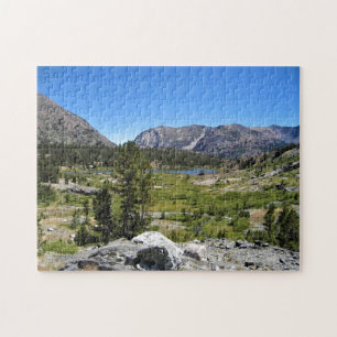 Sicht auf den Muschel See, Tioga Pass, CA