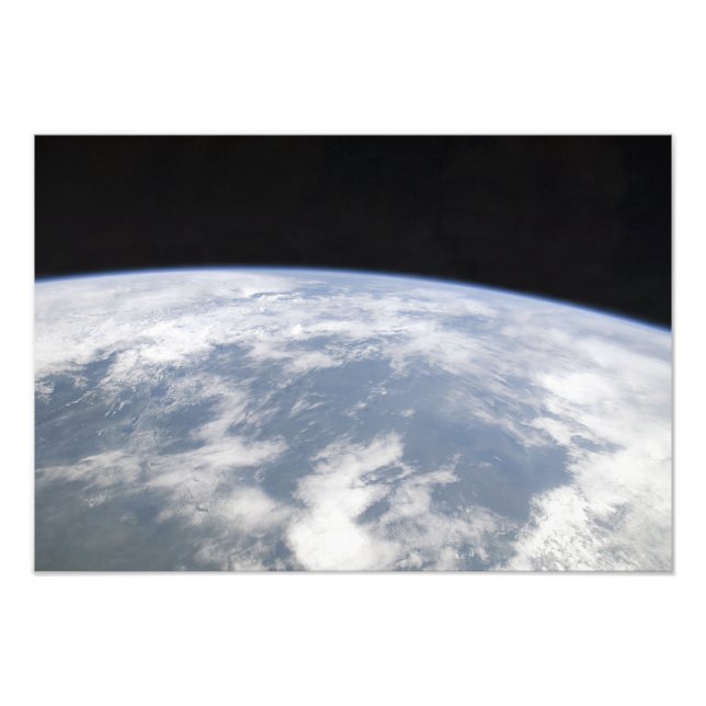 Sicht auf den Planeten Erde vom Weltraum Fotodruck (Vorne)