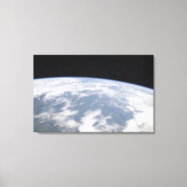 Sicht auf den Planeten Erde vom Weltraum Leinwanddruck (Vorderseite)