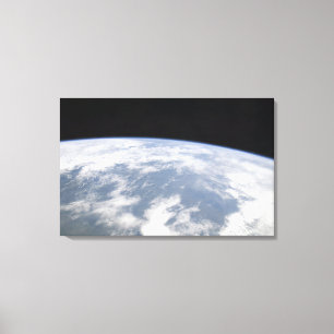 Sicht auf den Planeten Erde vom Weltraum Leinwanddruck