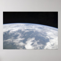 Sicht auf den Planeten Erde vom Weltraum