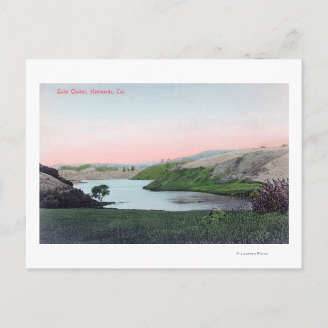 Sicht auf den See ChabotHayward, CA Postkarte (Vorderseite)