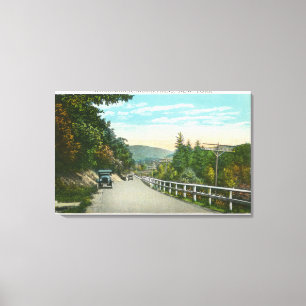 Sicht auf den Staat Hwy in Richtung Warrensburg Leinwanddruck
