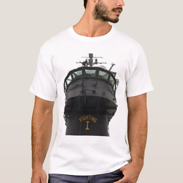 Sicht auf den vorderen Teil der Aufbaustruktur T-Shirt (Vorderseite)